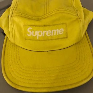 Neon yellow supreme hat